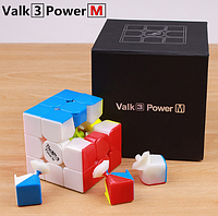 Профессиональный Кубик Рубика 3х3 QiYi Valk 3 Power M Black Stickerless (MoFangGe)