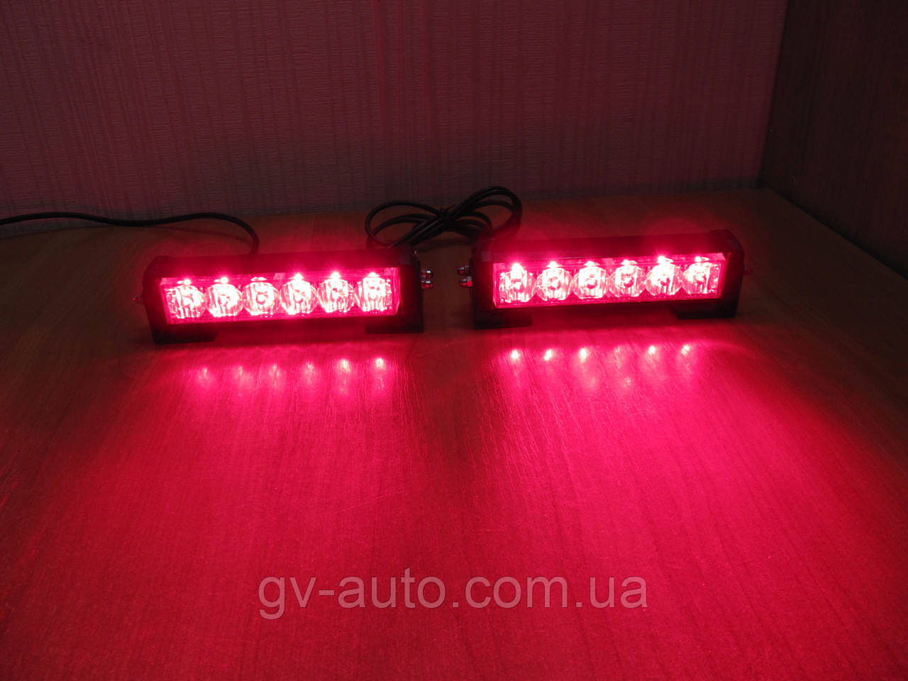 Стробоскопи LED S5-6 червоні 12 -24В.