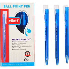 Ручка олійна «Ellott» синя 1 пачка (30 штук)