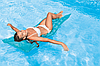 Надувний пляжний матрац Intex 59718, блакитний, 183 х 69 см, фото 6