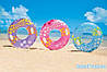 Надувний круг для плавання Intex 59256 «Зірки», фіолетовий, 91 см, з тримачами для рук, фото 2