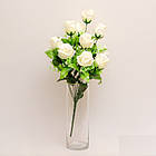 Букет троянди на 12 голів NC — 59/12 (14 шт./ пак.) продається упаковкою Штучні квіти оптом, фото 2