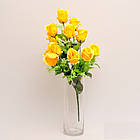 Букет троянди на 12 голів NC — 59/12 (14 шт./ пак.) продається упаковкою Штучні квіти оптом, фото 4