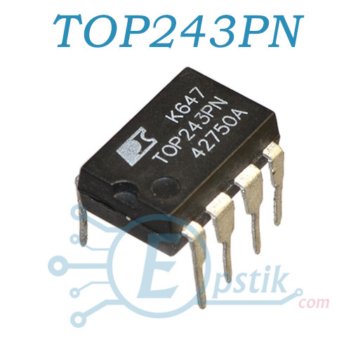 TOP243PN, AC-DC ШІМ контролер, DIP7, фото 1