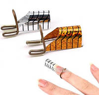 Формы для наращивания ногтей нижние многоразовые, 5 штук в упаковке