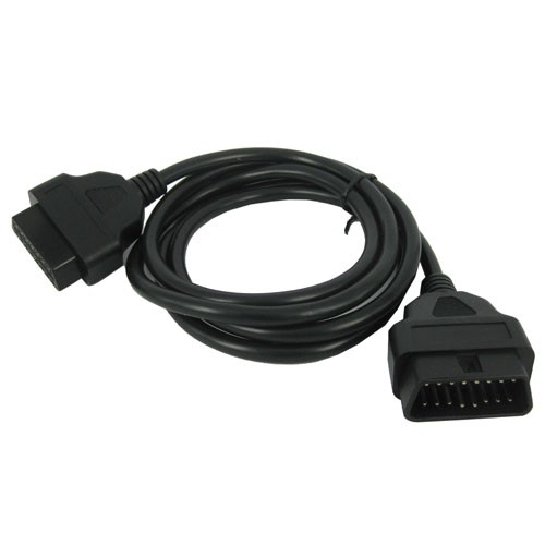 Діагностика 16 pin OBD 2 ELM кабель подовжувач перехідник 1.5 м тато adapter connector car extender Подовжіть, фото 1