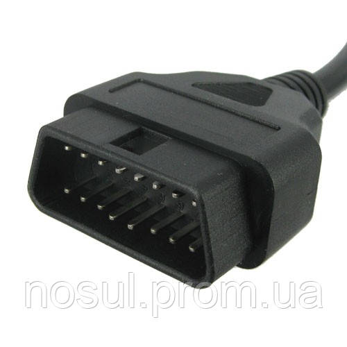 Диагностика 16 pin OBD 2 ELM кабель удлинитель переходник 1.5 м папа adapter connector car extender Удлините - фото 3 - id-p6707736