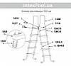 Кріплення довгий Intex 10227 для сходів зі знімними ступенями 28075 (107 см), 28073/28076 (122 см),, фото 5
