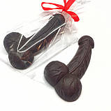 Подарунковий набір Шоколадних членастів БЕЗ цукру (12 штук у коробці) Шоколадний член, пеніс, фото 2