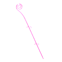 Опора для орхидей "Спираль" Розовый прозрачный