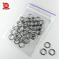 Фурнітура для спідньої білизни 8 мм. Кільце для бретелей. Нікель (50 шт.)