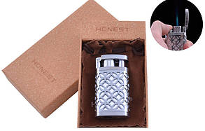 Запальничка Honest 3538 гостре полум'я з чохлом, фото 4