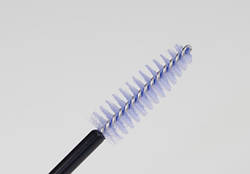 Одноразова щіточка з штучним ворсом для брів і вій. Прозорий