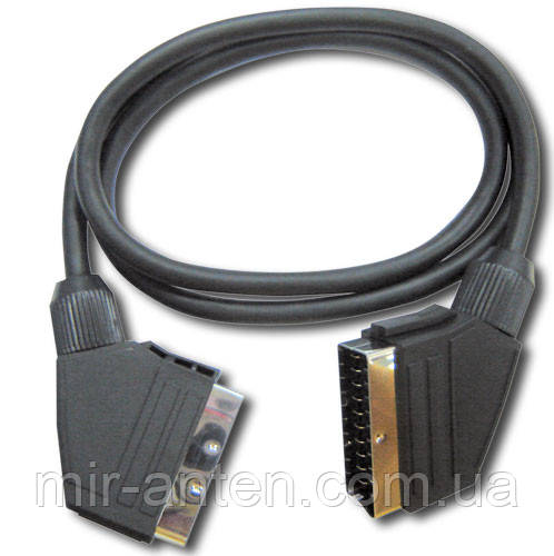 Шнур Scart-Scart 21pin., 1.2 метра - фото 1 - id-p77233323