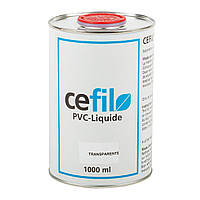Рідкий герметик для ущільнення швів ПВХ Cefil PVC Transparente прозорий 1л