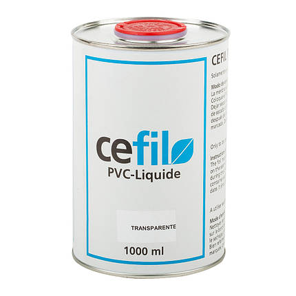 Рідкий герметик для ущільнення швів ПВХ Cefil PVC Transparente прозорий 1л, фото 2