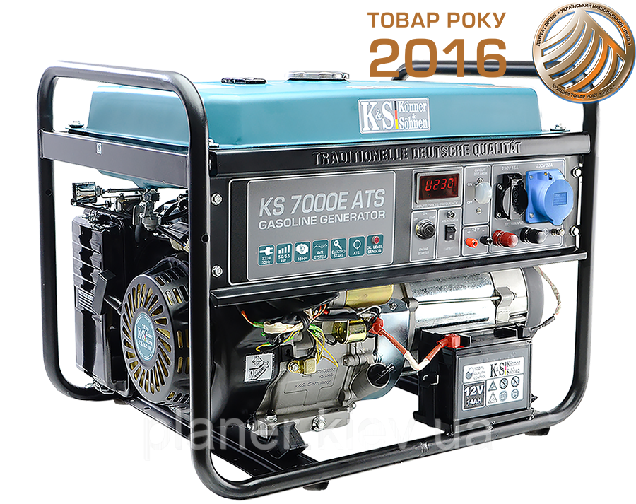 Бензиновий генератор Könner & Söhnen KS 7000E ATS, фото 1