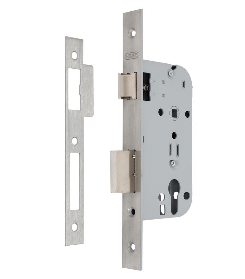 Замок врізний NEMEF 1-WAY DIN 349/36 CR UNIV ВЅ50мм 72мм SP (Нідерланди), фото 1