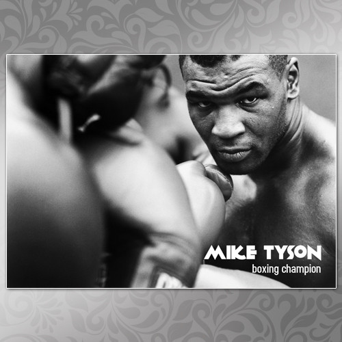 Плакат бокс Майк Тайсон А3 | Mike Tyson 010, фото 1