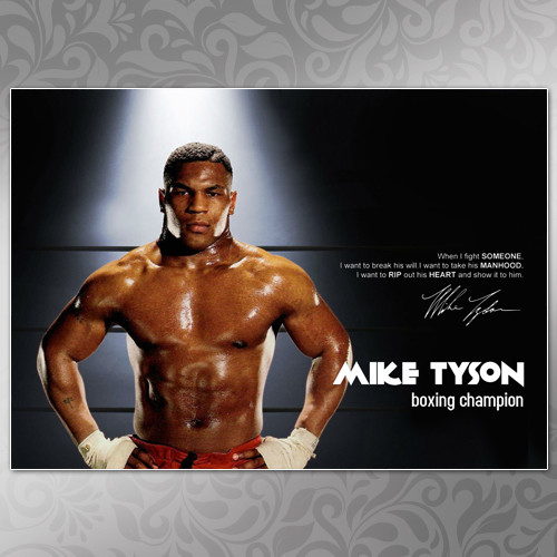 Плакат бокс Майк Тайсон А3 | Mike Tyson 011, фото 1