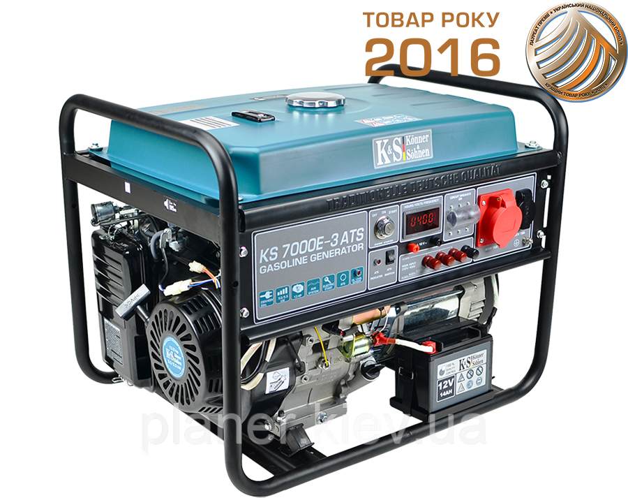 Бензиновий генератор Könner & Söhnen KS 7000E-3 ATS, фото 1