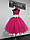 Плаття  дитяче  з фатину ту-ту з пелюстками Рожевий з білим, фото 4