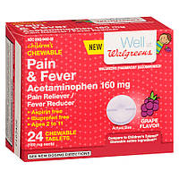 Walgreens Pain & Fever Dissolving Tablets Grape