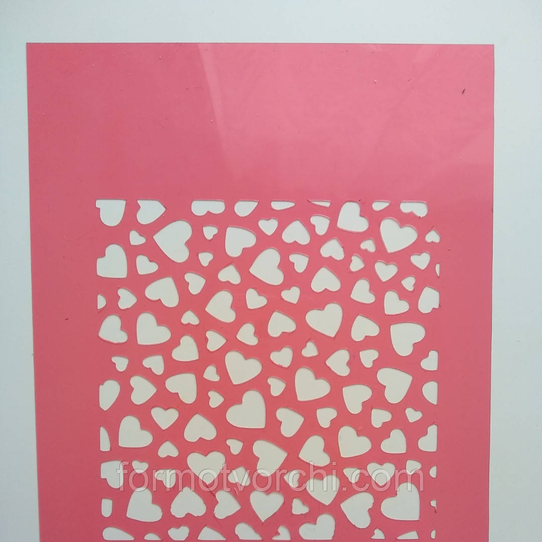 Трафарети для пряників "Сердечка 3"