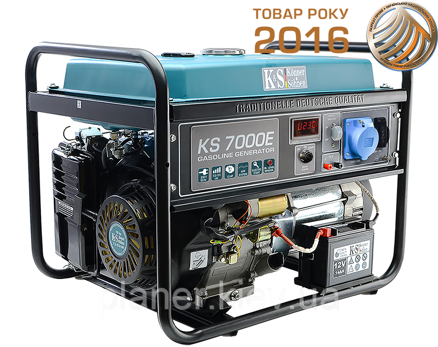 Бензиновий генератор Könner & Söhnen KS 7000E, фото 1