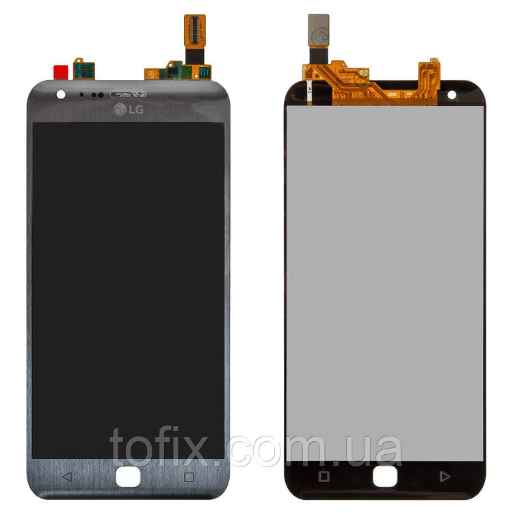 Дисплей для LG X Cam F690S, модуль в зборі (екран і сенсор), сірий, оригінал