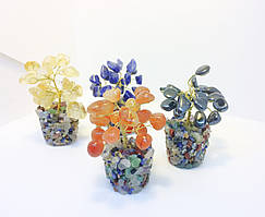 Дерева з каменів  ⁇  сувенірне деревце з цитрину S  ⁇  декор для дому