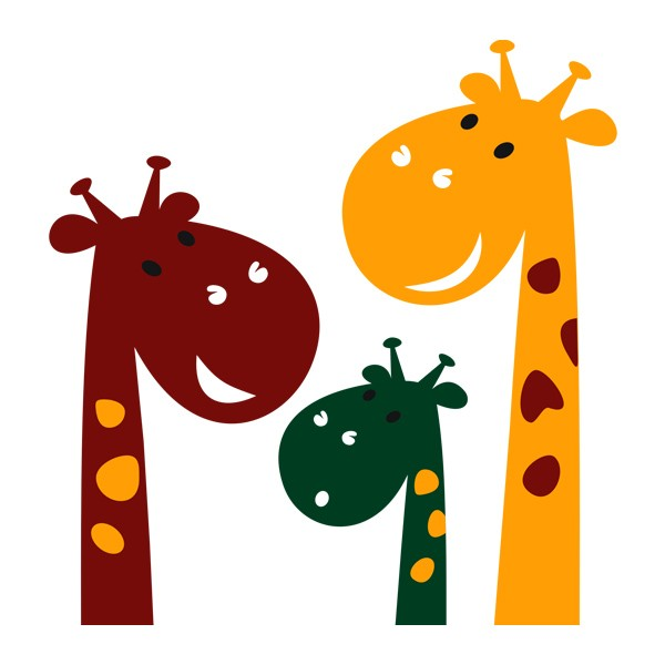 Вінілова Наклейка Glozis Cute Giraffes