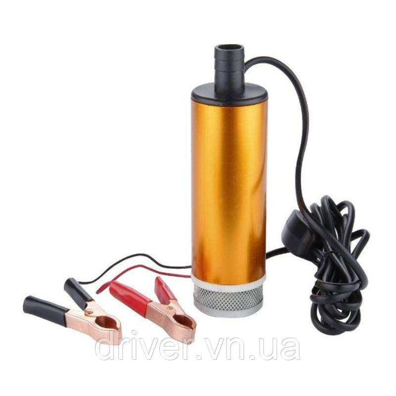 Насос для перекачування палива 50мм 12 або 24V (на вибір), алюмінієвий корпус, фото 1