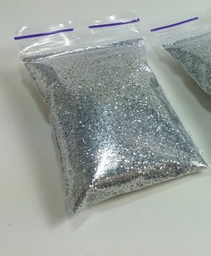 Глітер сріблястий - 80 грам