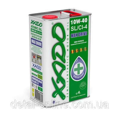 Моторна олія XADO Atomic OIL 10W-40 SL/CI-4 (4л), фото 1