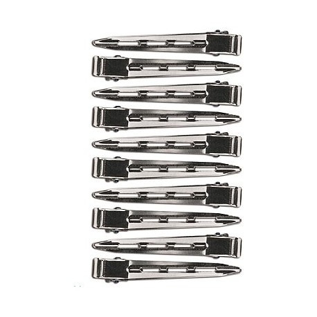 Зажим для волосся металевий великий 00095 Eurostil 1 шт