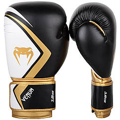 Боксерські рукавички Venum Contender 2/0 Black/White-Gold