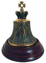 Ікона Архангел Михаїл на бронзовому дзвоні