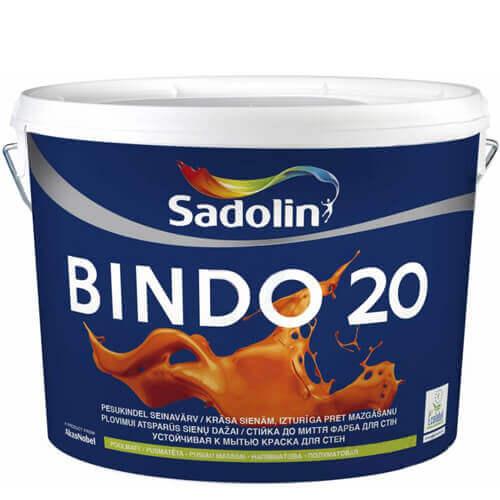 Напівматова фарба для стін і стелі Sadolin Bindo 20 10л.