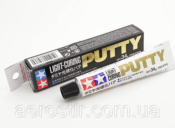 Шпаклівка світлозатвердна Tamiya Light-Curing Putty 34 г.