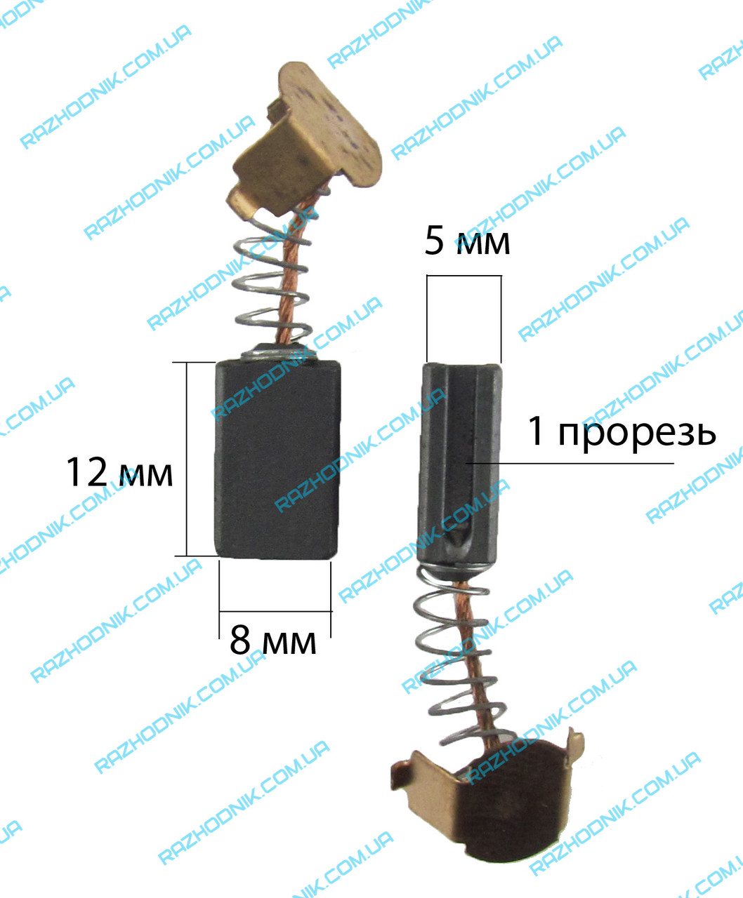 Графітова щітка для болгарки 5х8х12 (нап.)