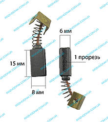 Графітова щітка для болгарки 6х8х15