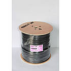 Кабель коаксіальний RG-6, F690BV "EuroSat", чорний, 305 м