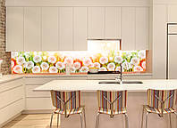 Кухонный фартук Одуванчики (Кульбабки фотопечать наклейка на стеновую панель для кухни) 600*2000 мм