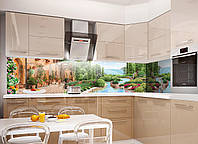 Кухонный фартук Отдых (Відпочинок) (полноцветная фотопечать наклейка на стеновую панель для кухни) 600*2500 мм