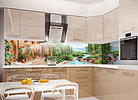 Кухонный фартук Отдых (Відпочинок) (полноцветная фотопечать наклейка на стеновую панель для кухни) 600*2000 мм