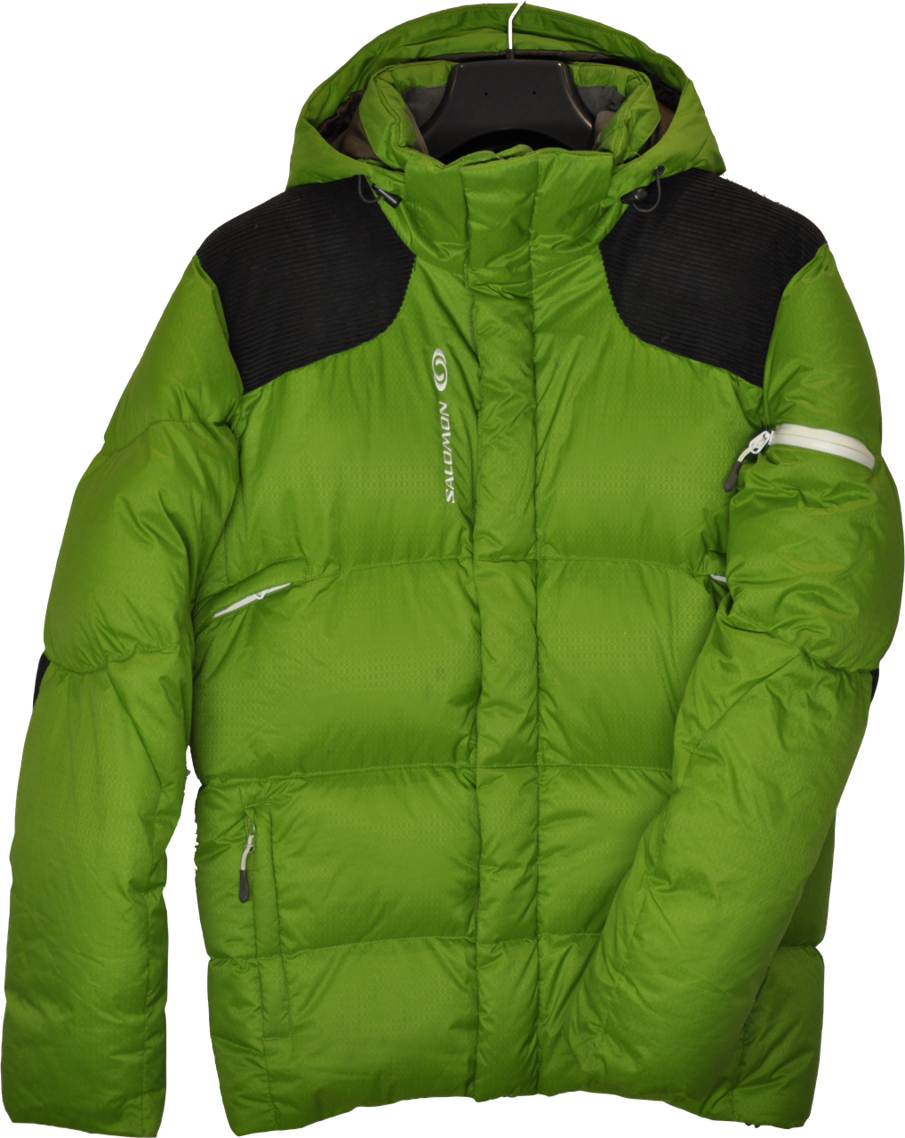 Чоловічий зимовий гірсько- лижний пуховик Salomon зелений, фото 1