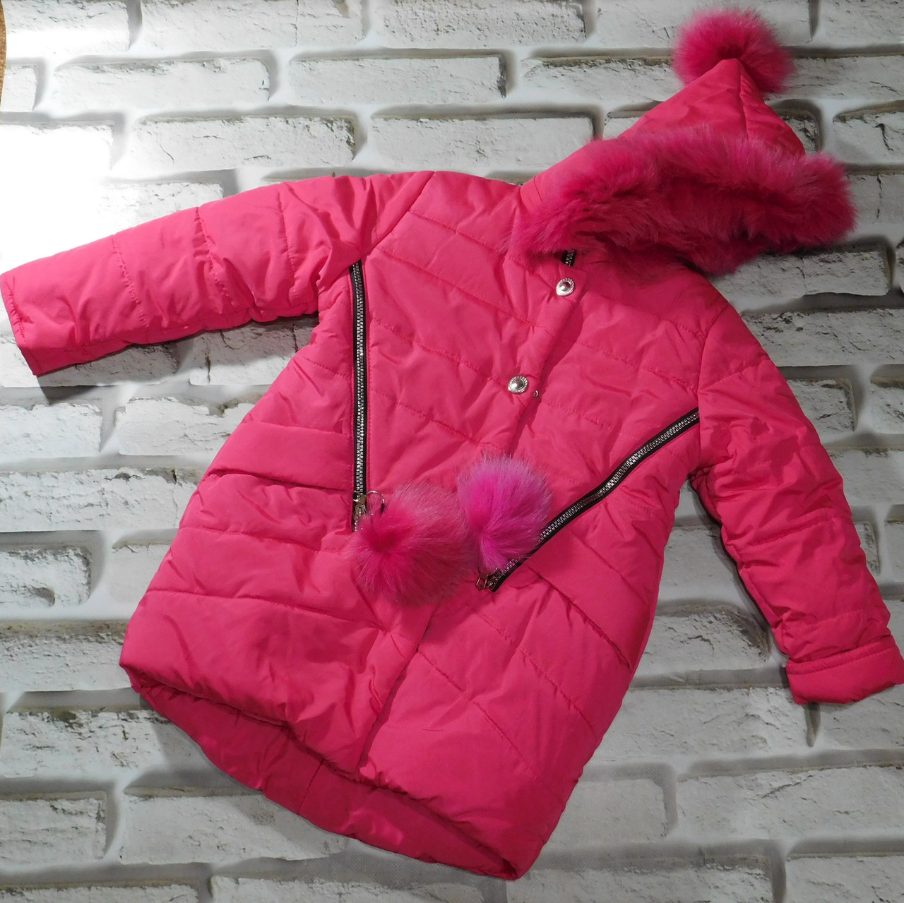 Куртка зимняя на девочку - фото 1 - id-p864960436