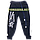 Дитячі спортивні штани для хлопчика р. 92-98 з начосом тонкі тканина ФУТЕР ТМ Авекс 3322 Синій 98, фото 2