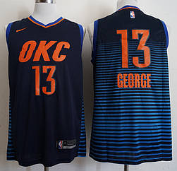 Вишивка Чоловіча майка темносиня Nike George No13 Oklahoma Thunder